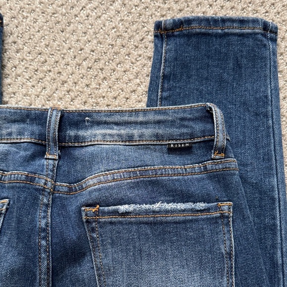 Risen- Dark Blue Skinny Jeans - Picture 8 of 15